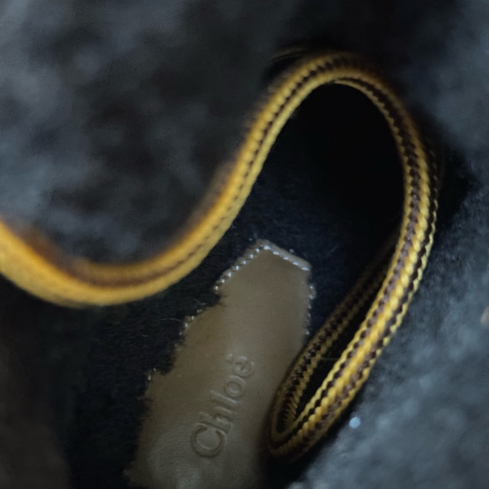 Chloe Rylee Leather And Shearling Boot Authentic - image 5